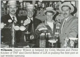 Danny Wilson Pulls A Pint 1989