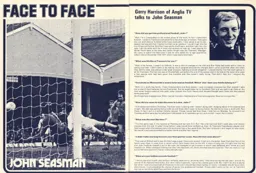 John Seasman Face to Face Programme Article 1975