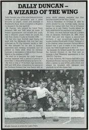 Dally Duncan Death Announcement 1990