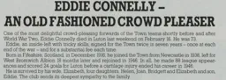 Eddie Connelly Tribute 1990