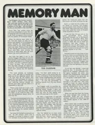 Ted Duggan Memory Man Programme Article 1973