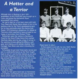 Alan Starling, A Hatter and a Terrior - 95-96 programme feature