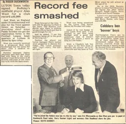 Alan West Signs 1973