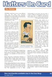 Allan Brown playing card - 99:00 programme feature