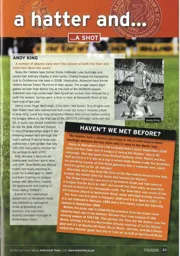 Andy King played for both Luton and Aldershot 2013/14 Programme Article
