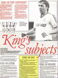 Andy Kings Subjects 1985/86