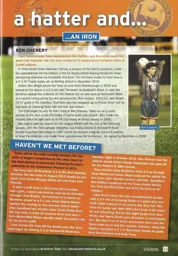 Ben Chenery played for both Luton and Braintree 2013/14 Programme Article