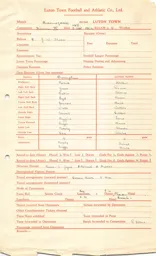 Birmingham City A 3.9.1952 Match Paperwork copy