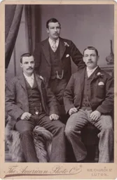 L to R Gallacher - Finlayson - McEwen Likely John Finlaysons Wedding 1896