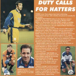Darren Patterson, Phil Gray, Sean Evers and Ian Feuer all head off on international duty - 97:98 programme feature