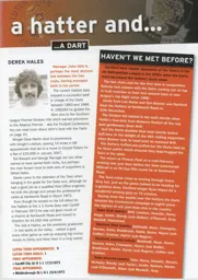 Derek Hales played for Luton and Dartford 2013/14 Programme Article
