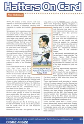 Doug Gardiner card - 99:00 programme feature