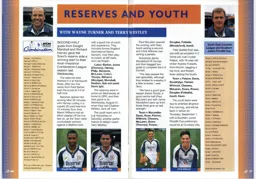 Dwight Marshall, Richard Harvey, Jamie Woodsford and Chris Willmott representing the reserve team - 94:95 programme feature