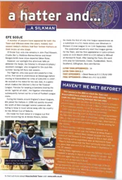 Efe Sodje played for both Luton and Macclesfield 2013/14 Programme Article