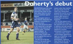 Gary Doherty's debut - 97:98 programme feature