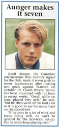Geoff Aunger Article 1993