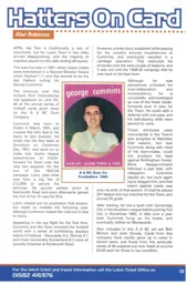 George Cummins playing card - 99:00 programme feature