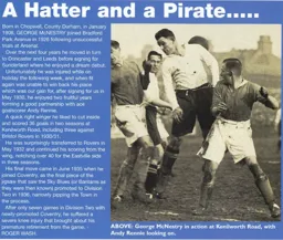 George McNestry, A Hatter and a Pirate - 96-97 programme feature