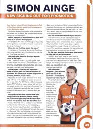 Getting to know Simon Ainge 2012:13 Programme Article