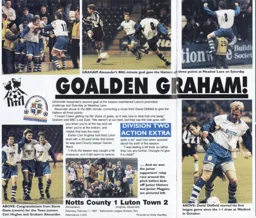 Goalden Graham Alexander! - 96-97 programme feature