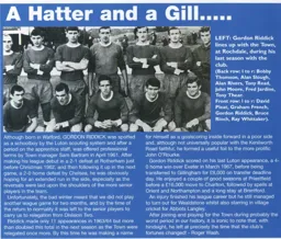 Gordon Riddick, A Hatter and a Gill - 96-97 programme feature