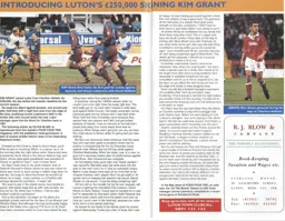 Introducing new signing Kim Grant - 95-96 programme feature