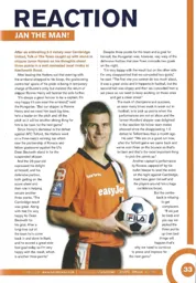 Jan the Man! Janos Kovacs as stand in skipper 2012:13 Programme Article