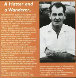 Jesse Pye, a Hatter and a Wanderer - 95-96 programme feature