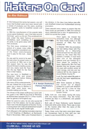 Jesse Pye card - 99:00 programme feature