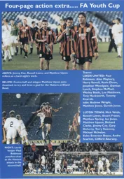 Jimmy Cox, Matthew Upson distraught after crashing out the FA Youth Cup in the Semi Final - 96-97 programme feature