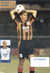 Julian James poster - 96-97 programme feature