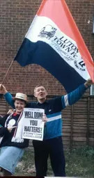 Fred and Daughter Karen Catch Cup Final Fever!