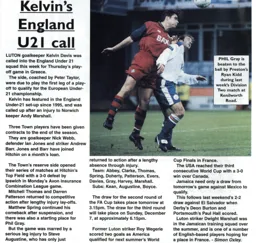 Kelvin Davis gets an England U21 call!