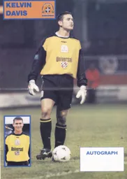 Kelvin Davis poster - 96-97 programme feature