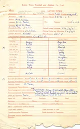 Leeds United A 2.1.1960 Match Paperwork & Correspondence