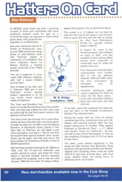 Les Hall playing card - 99:00 programme feature