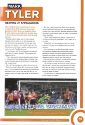 Mark Tyler keeping up appearances 2012:13 Programme Article