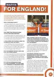 Marvin Johnson for England! 2012:13 Programme Article