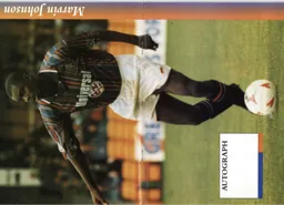 Marvin Johnson poster - 94:95 programme extras