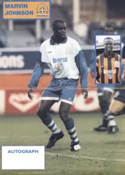 Marvin Johnson poster - 96-97 programme feature