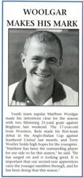 Matthew Woolgar Youth Team 1993