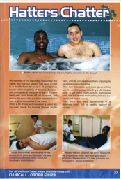 Nathan Abbey, Liam George, Julian Watts and Marvin Johnson enjoying a health farm, Pleaty would be proud - 99:00 programme feature