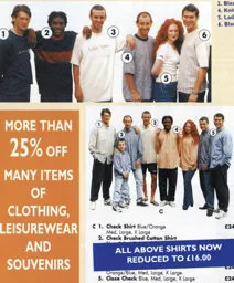 Nice threads, modelled by Paul McLaren, Stuart Douglas, Simon Davies, Paul Showler and Kelvin Davis - 97:98 programme feature