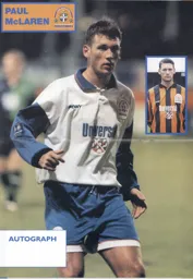 Paul McLaren poster - 96-97 programme feature