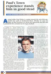 Paul Dickov Interview 1993
