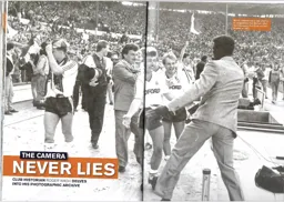 Rob Johnson, David Preece greeted by Marvin Johnson after winning the 1988 Littlewoods Cup 2012:13 Programme Article