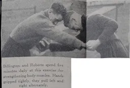 Billington And Roberts Training Dec 1938
