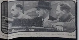 Mackey McBain And Pembleton In Conference Dec 1938