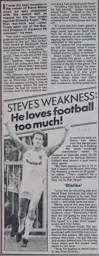 Steve White Article 1981/82