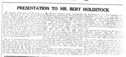 Herbert Holdstock Bedfordshire Times 7th August 1931